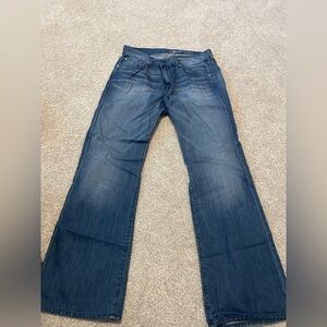 7 For All Mankind Blue Bootcut Jeans